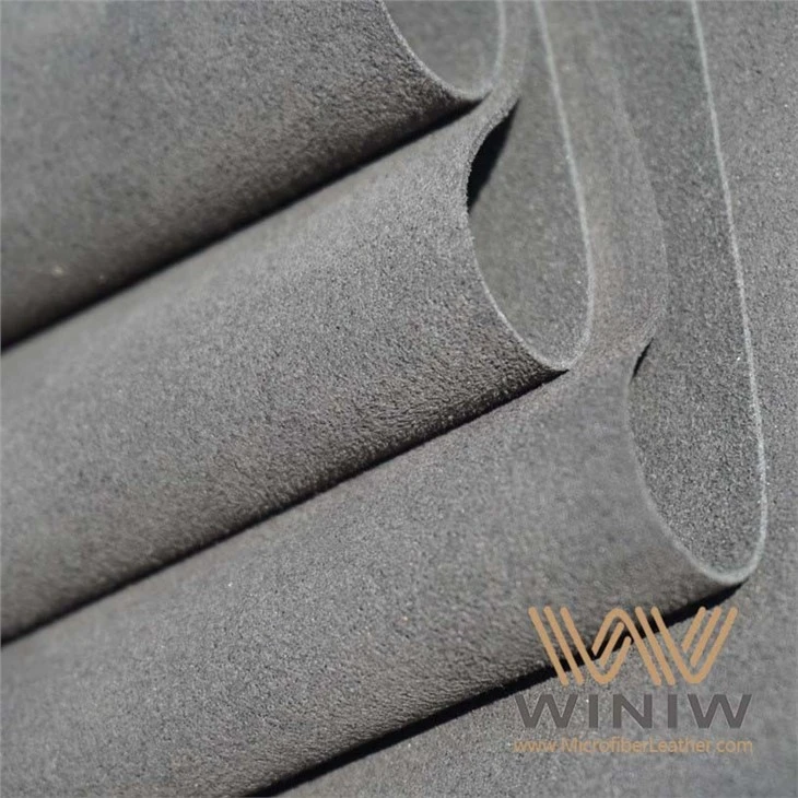 Grey Microfiber Suede Leather For Automotive