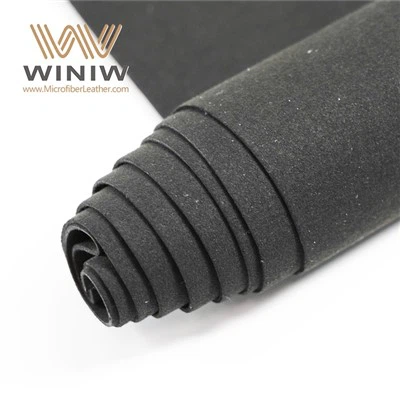 Tela de cuir PU de camussa de microfibra molt duradora per a sabates