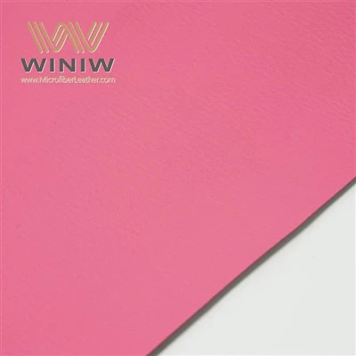 Teixit de microfibra rosa PU Part superior de sabates artificial Cuir
